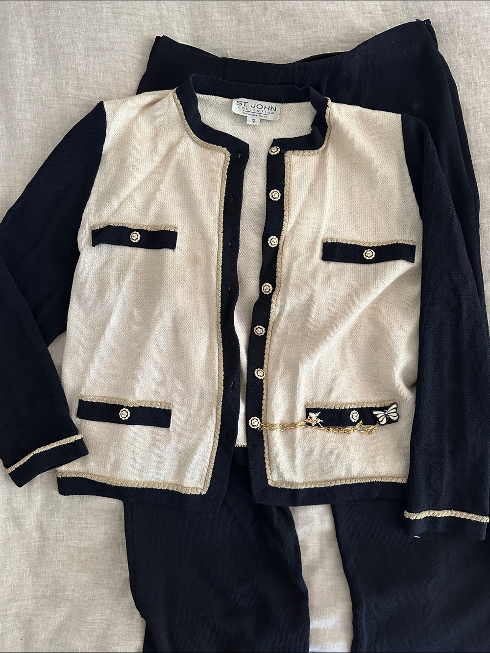 St. John Collection by Marie Gray Knit Suit Set